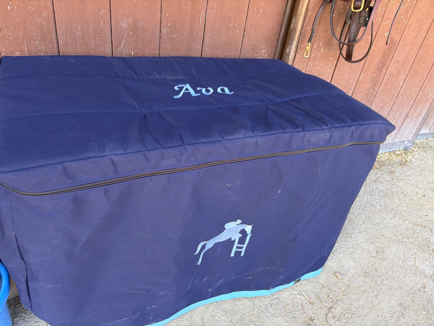 Customer photo review of Custom Tack Trunk Cover - For Any Standard Size Trunk