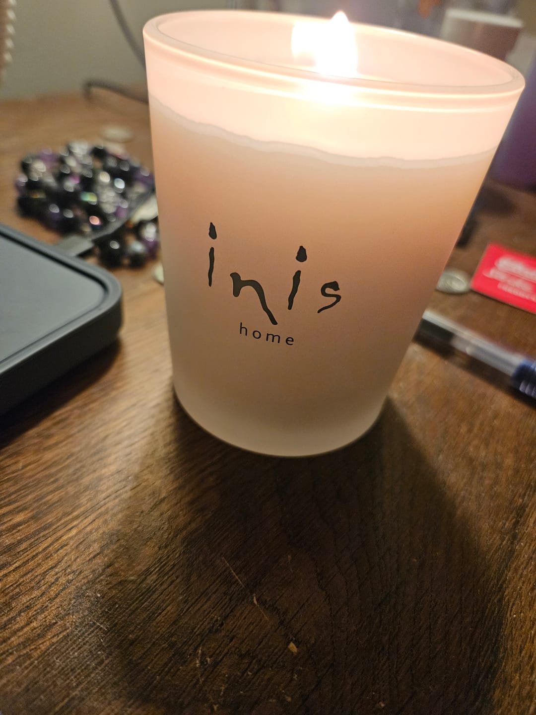 Customer photo review of Inis Scented Candle – 190 g/6.7 oz