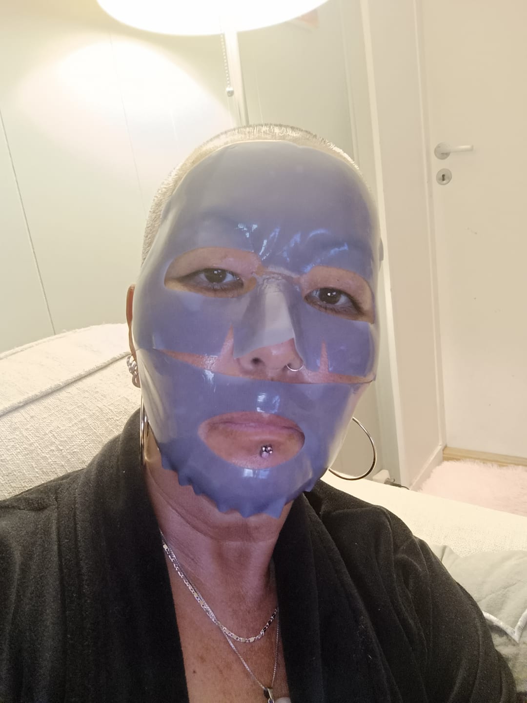 Customer photo review of Petitfee Agave Cooling Hydrogel Face Mask (1stk)