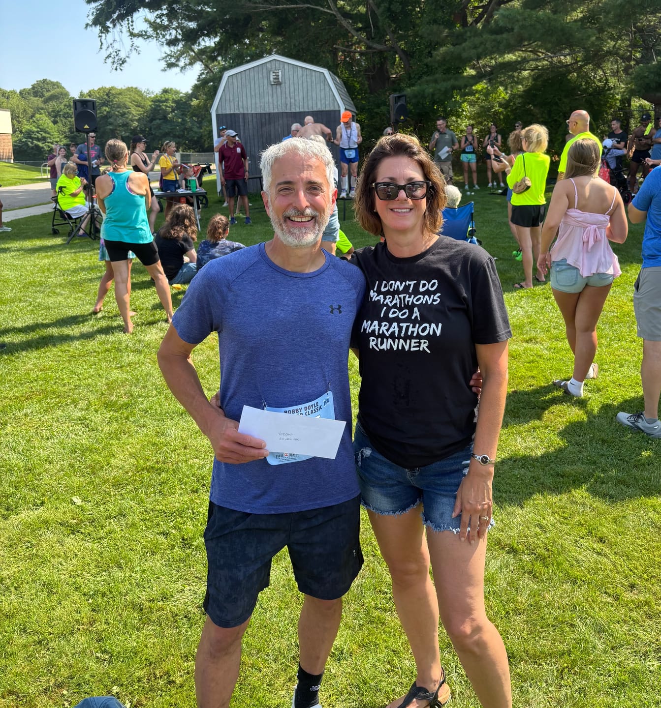 Customer photo review of Do a Marathon Runner T-Shirt