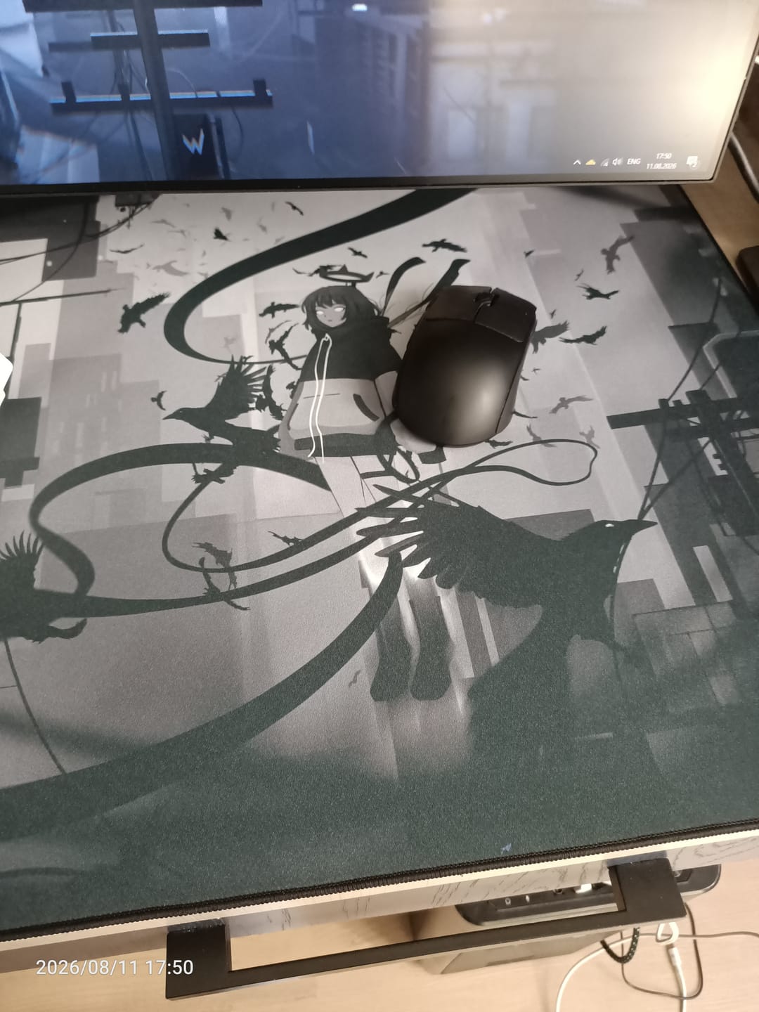 Customer photo review of Wraith Ace Series [Ravenfall] Limited Edition Poron Mousepad