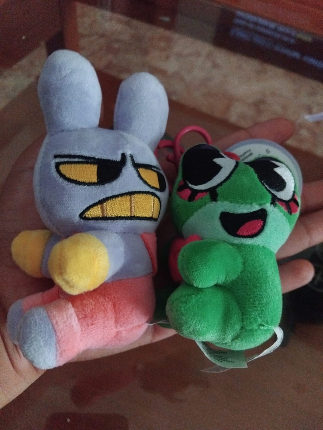 Customer photo review of Jax & Ribbit Magnetic Plush Keychains