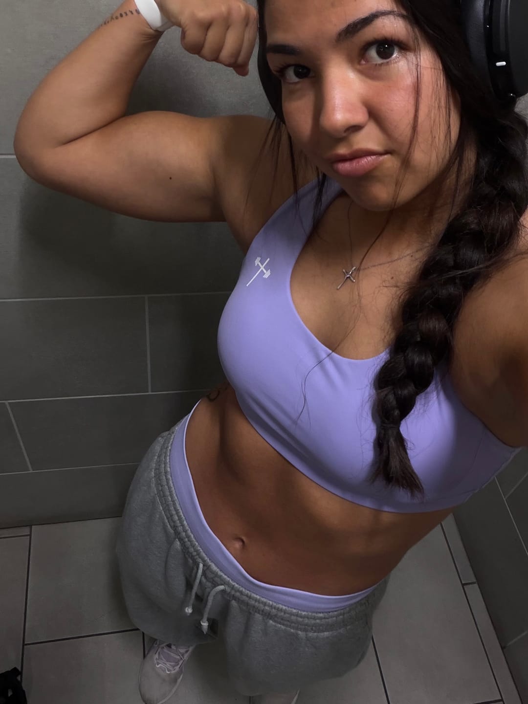 Customer photo review of Essential Sports Bra