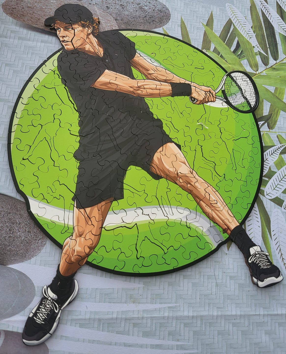 Customer photo review of Jannik Sinner - Wooden Puzzle