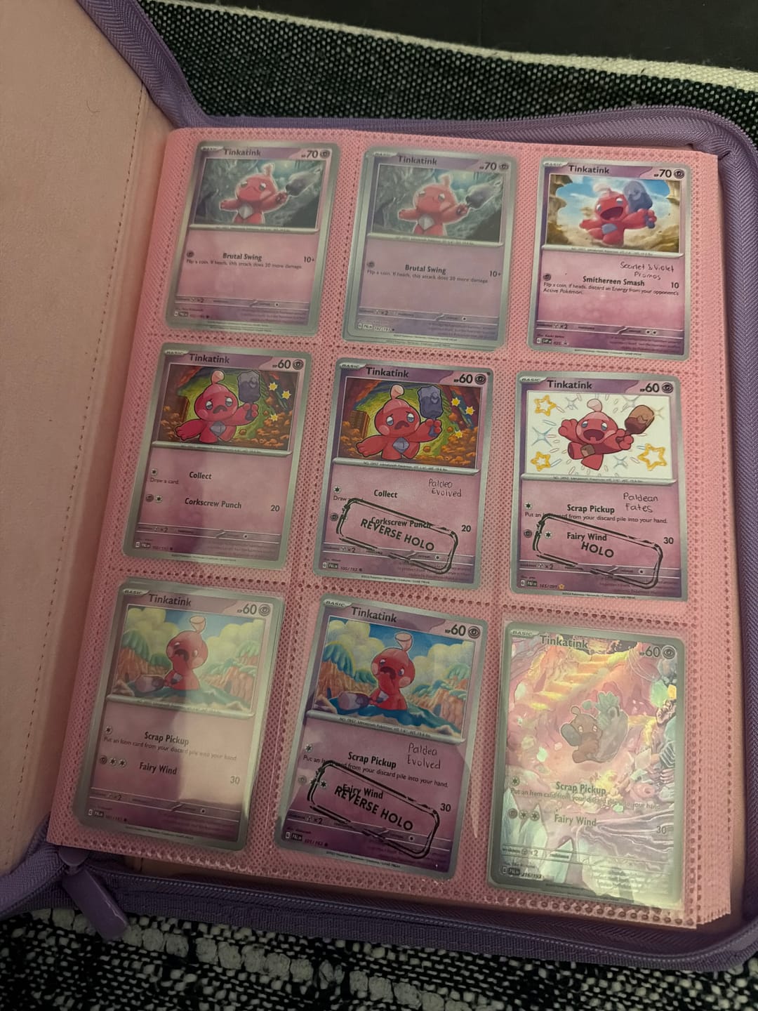 Customer photo review of Pokémon 151 Binders Pink