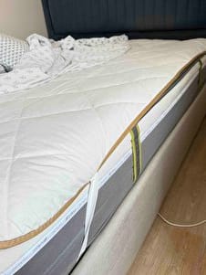 Customer photo review of 160x200 Yün Yatak Pedi Çift Kişilik 3 KG Merinos Kuzu Yünü