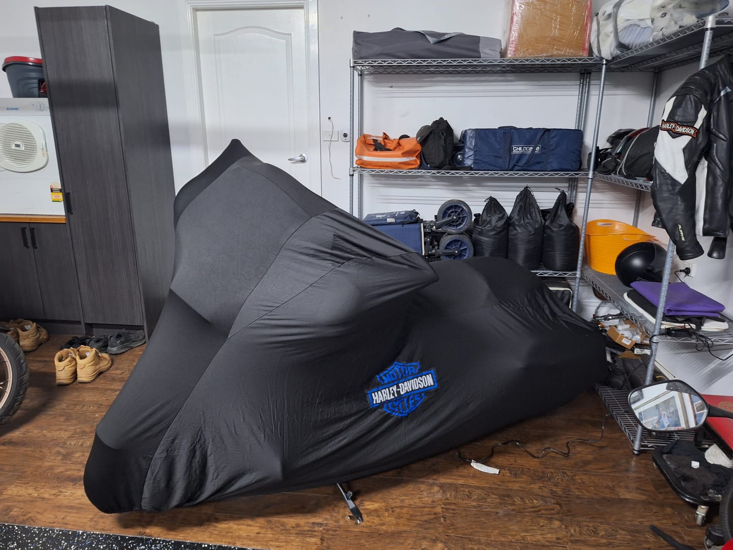 Customer photo review of Indoor Custom Motorcycle Covers