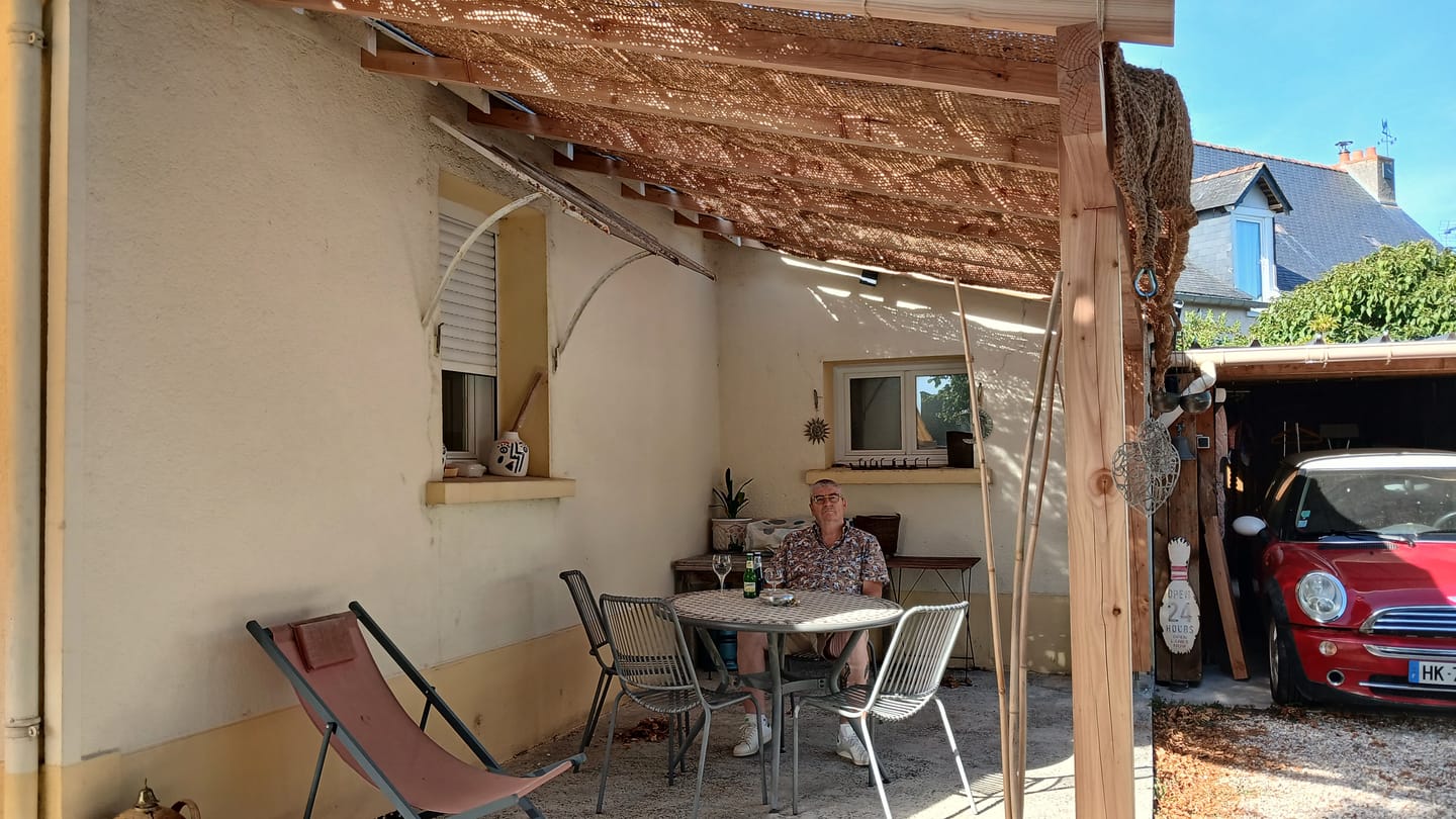 Customer photo review of Voile d'ombrage en fibre de coco