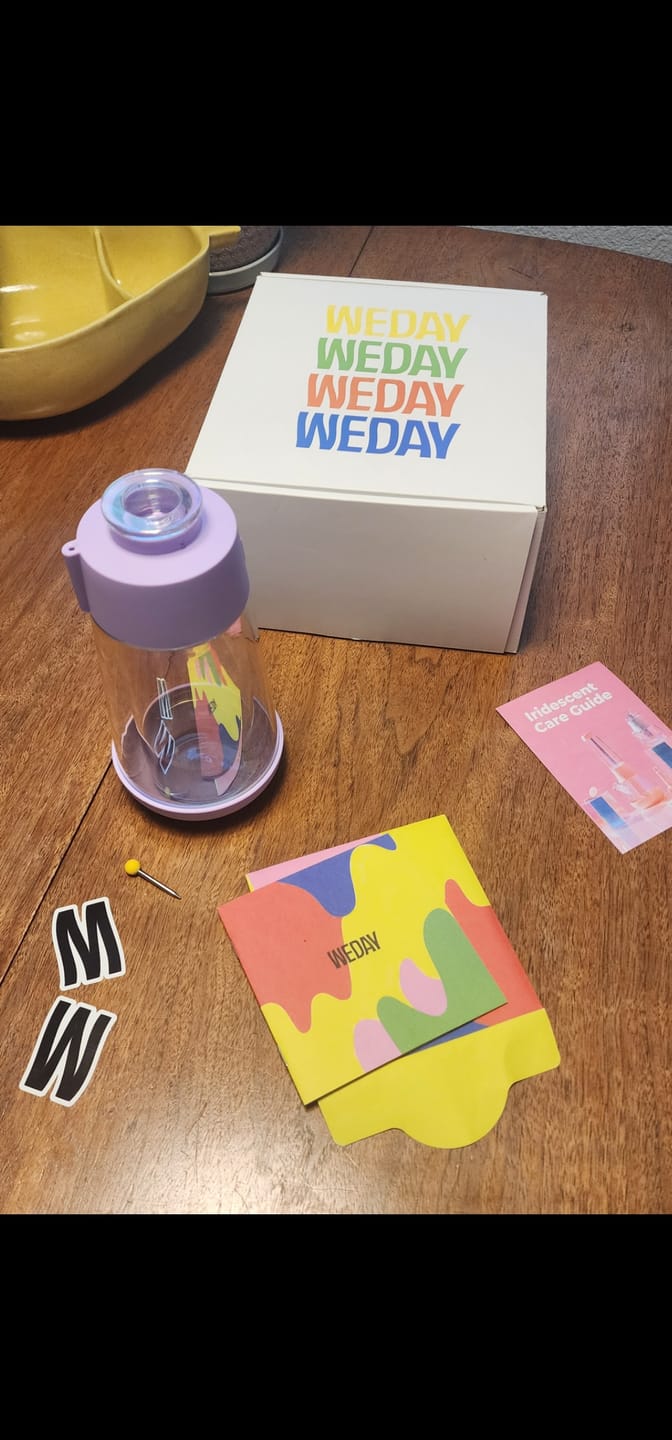 Customer photo review of The Iridescent Gravity Bong - Lavender
