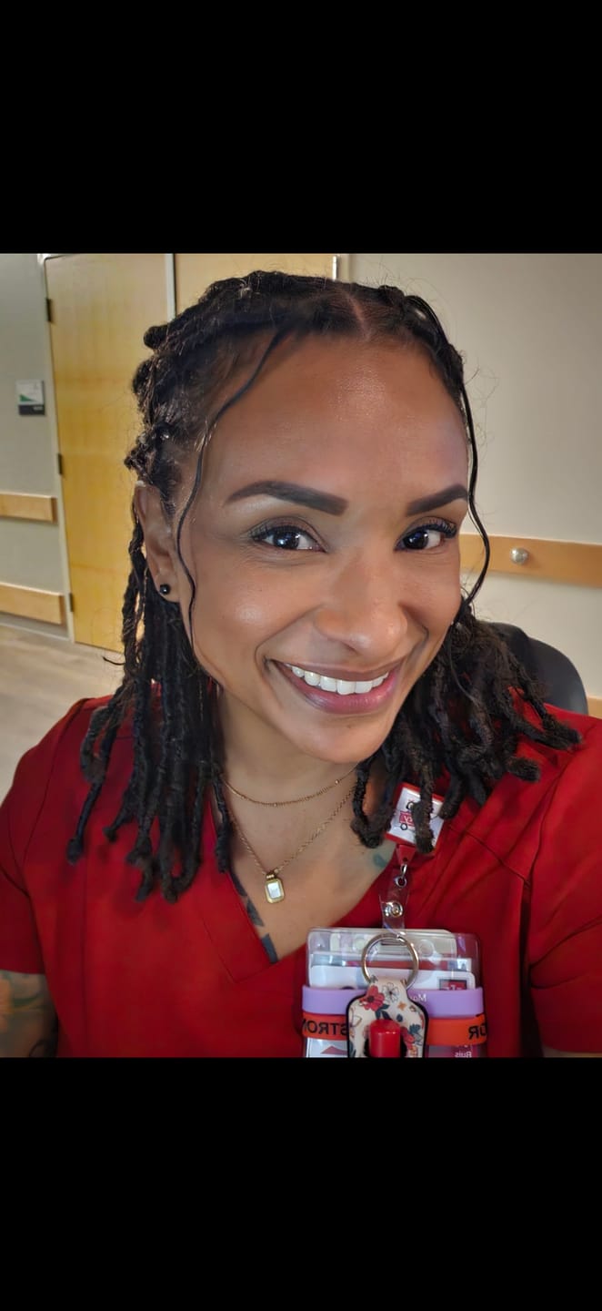 Customer photo review of #4 Medium Brown Deep Wave Bulk Hair Extensions for Braiding