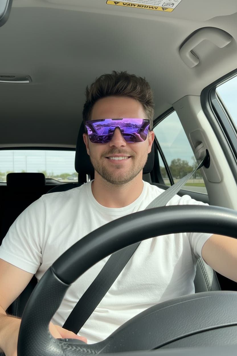 Customer photo review of Eclipse Polarised | Purple