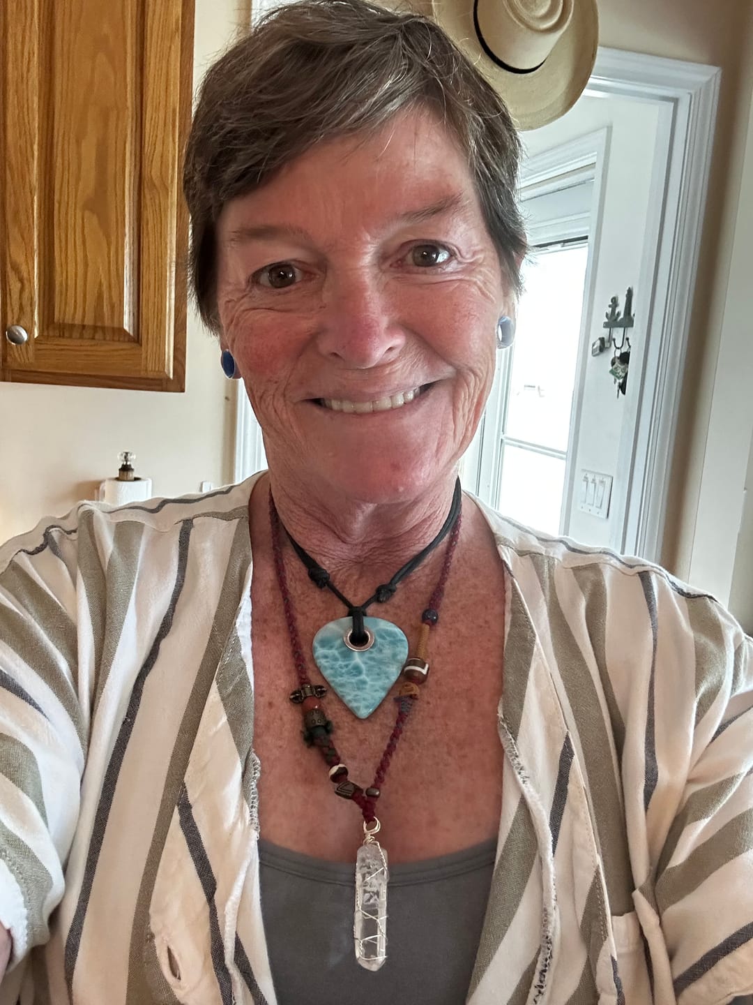 Customer photo review of The "Pilgrim's Lantern" Himalayan Raw Crystal Amulet
