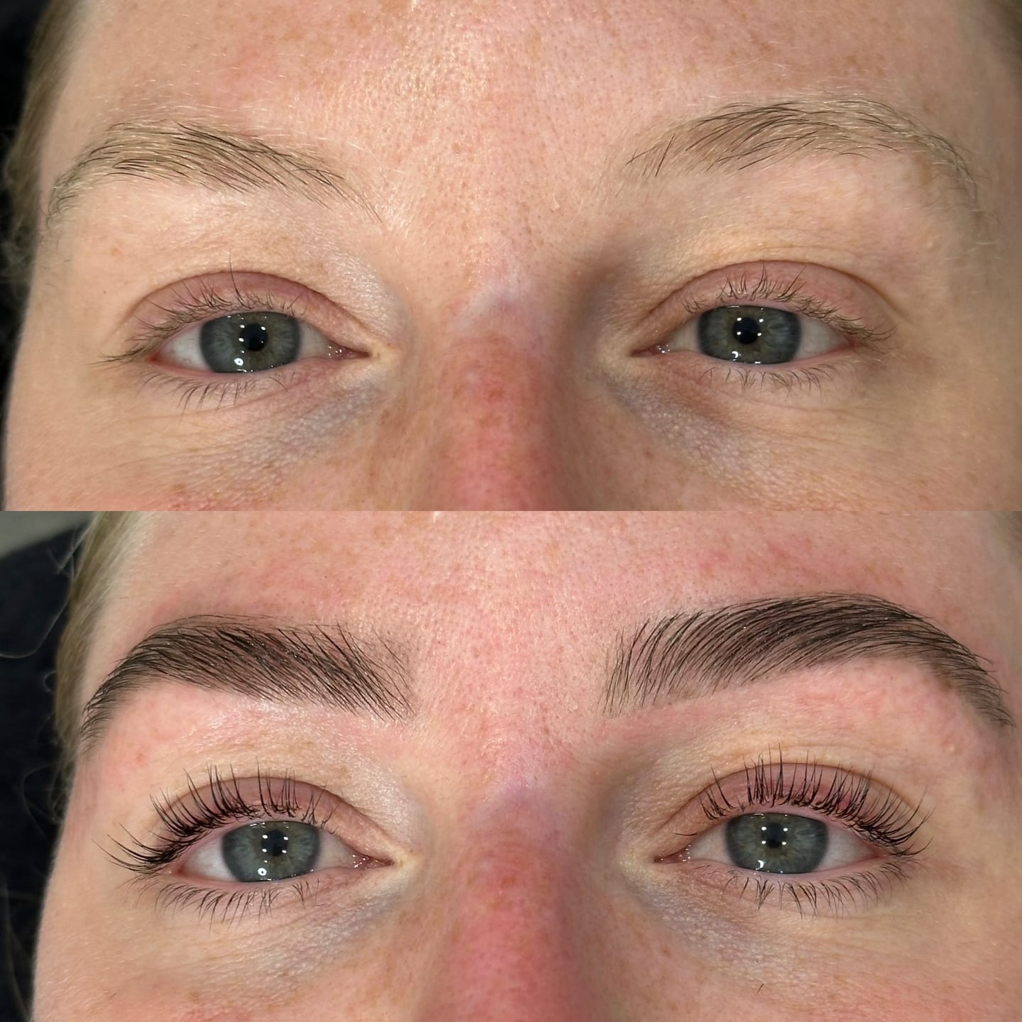 Customer photo review of Pure Care Lash & Brow Lift Pack