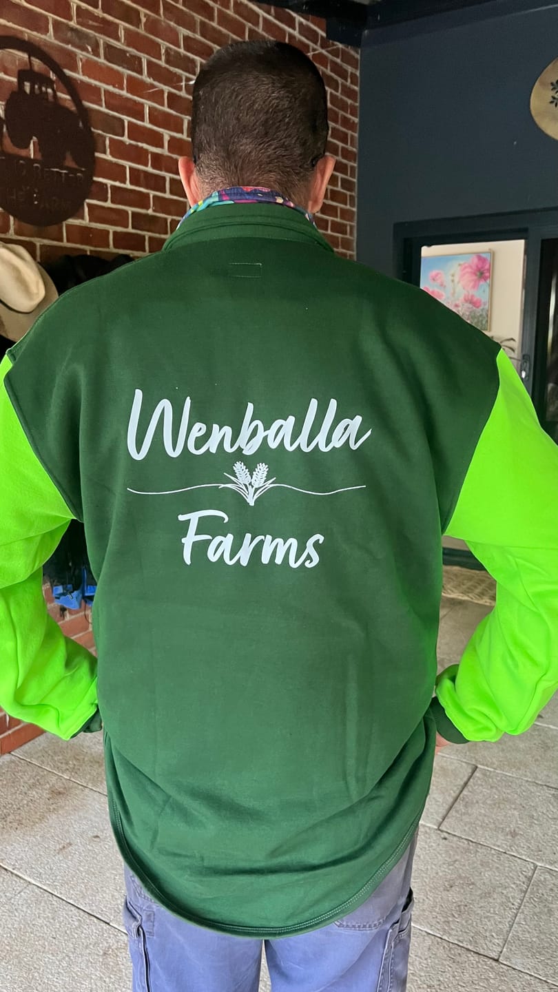 Customer photo review of Flouro Lime & Bottle Green | Half Zip Long Tail Collared Jumper