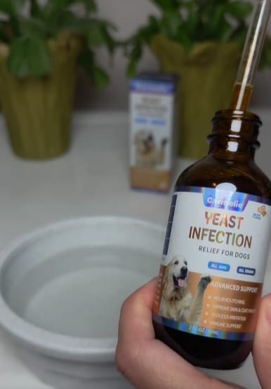Customer photo review of Fórmula Veterinaria Natural para Eliminar Hongos en Perros