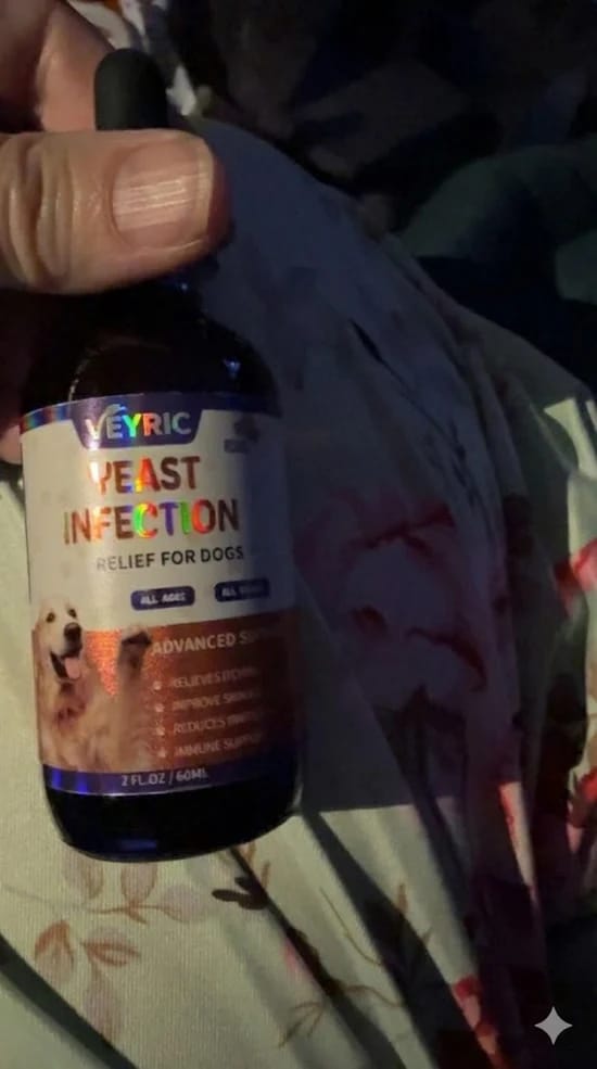 Customer photo review of Fórmula Veterinaria Natural para Eliminar Hongos en Perros