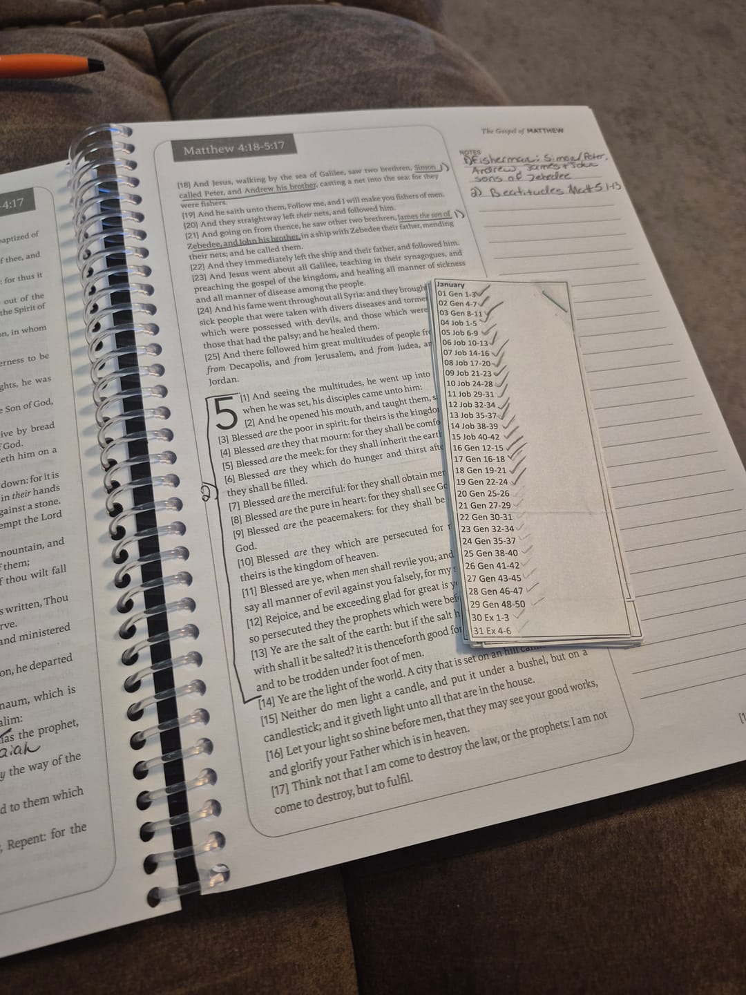 Customer photo review of Spiral Bible™ - KJV - New Testament - Floral