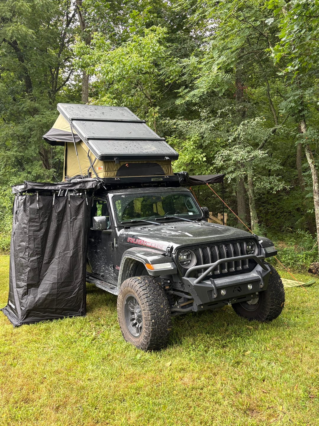 Customer photo review of OPENROAD 270 Free Standing Awning for Camping-Adventure Series with Shower Awning V2