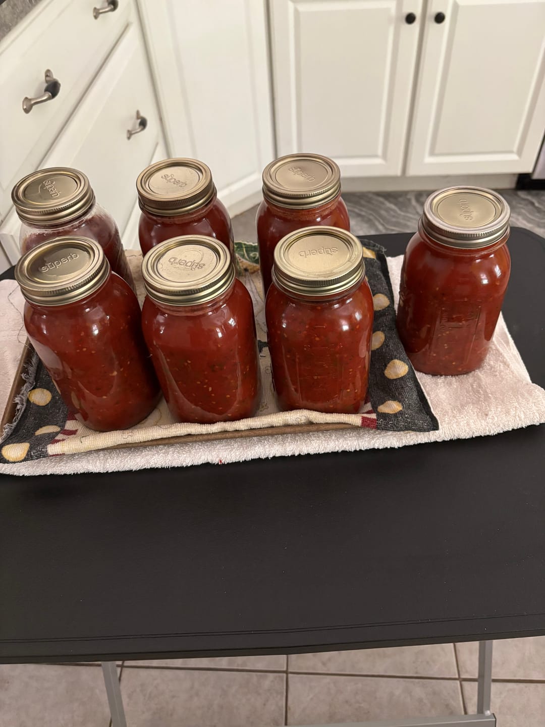 Customer photo review of Bulk Regular Mouth Canning Lids – 156 Pack