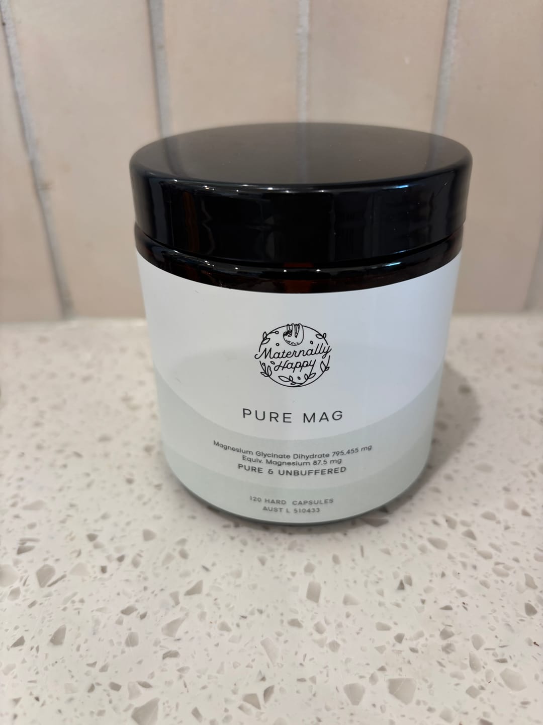 Customer photo review of Pure Mag | Unbuffered Magnesium Glycinate