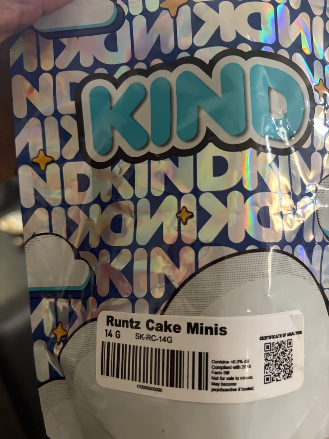 Customer photo review of Runtz Cake - Minis - 14 Grams - Hybrid