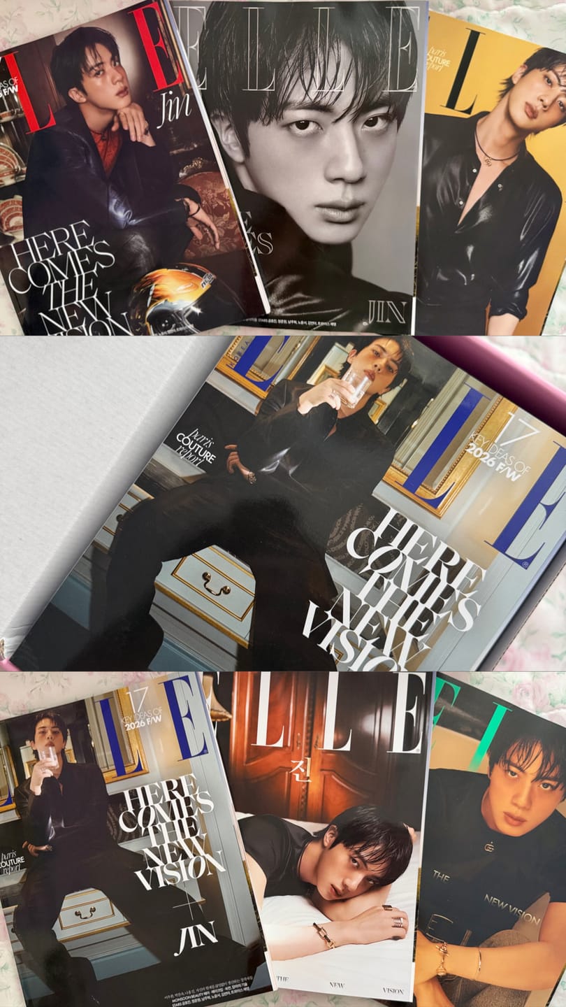 Customer photo review of ELLE Korea August 2026 : BTS JIN Cover