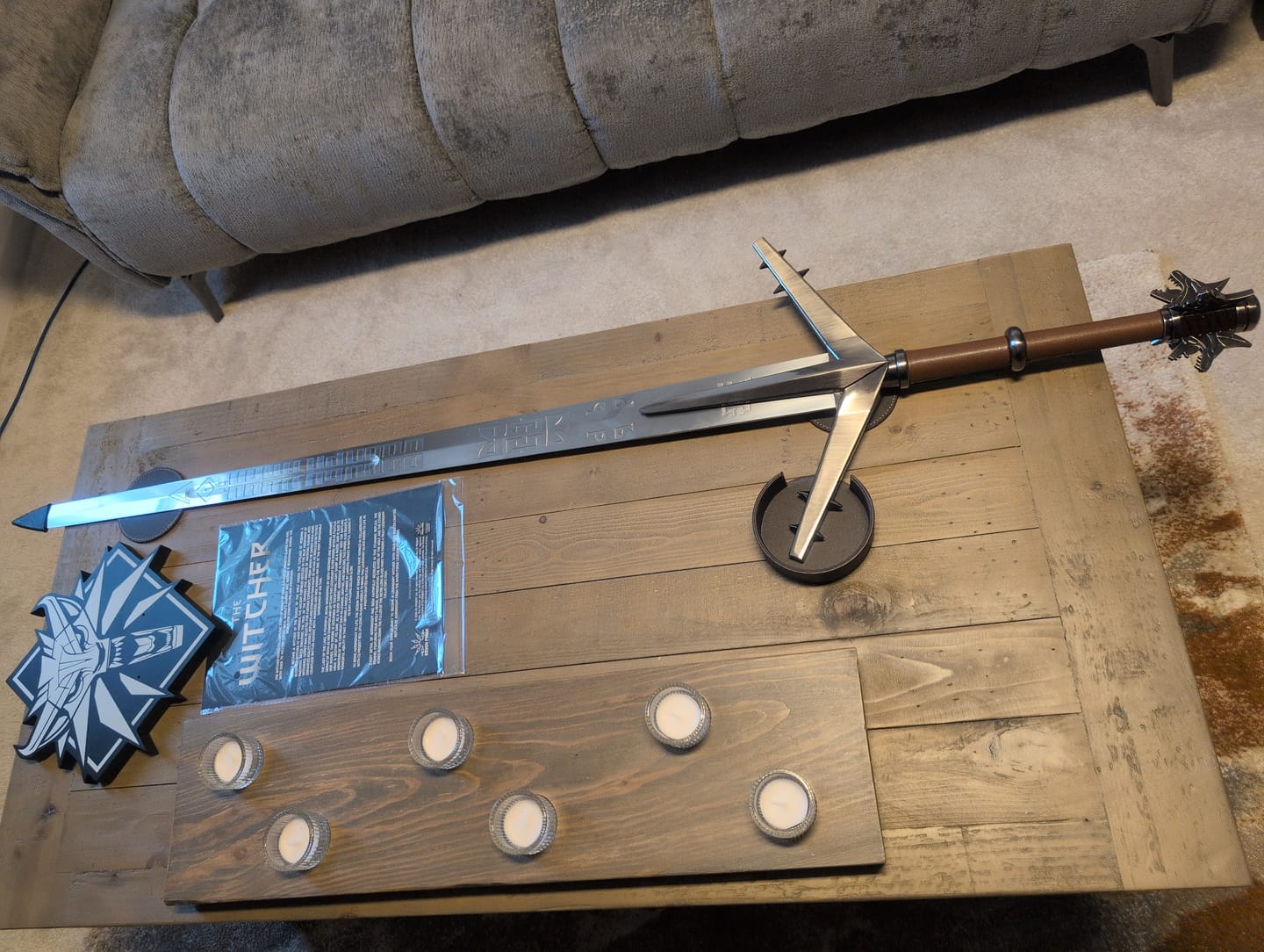 Customer photo review of Aerondight Silver Sword – Officially Licensed The Witcher 3 Replica