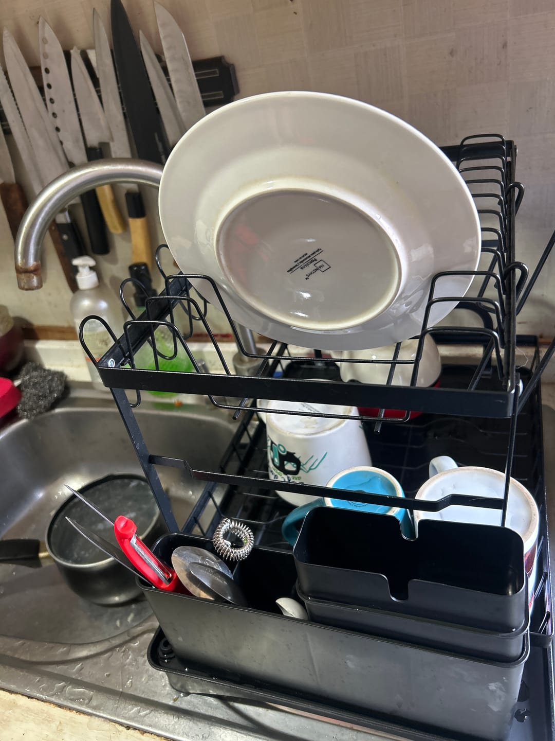 Customer photo review of Escurridor De Platos 2 Niveles Secaplatos Multifuncional