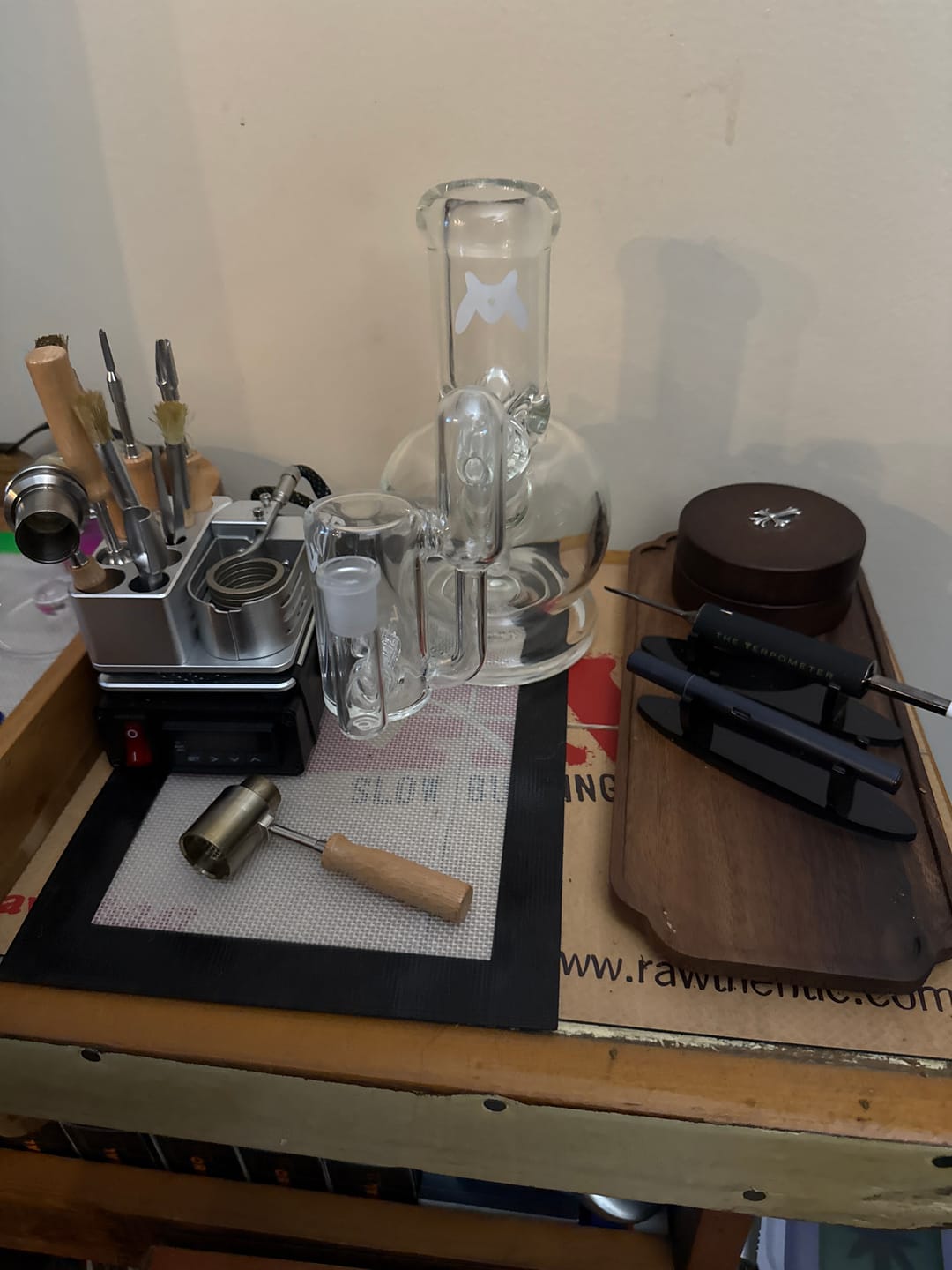Customer photo review of 8" 9mm super extra thick chubster combo ac filtration bong