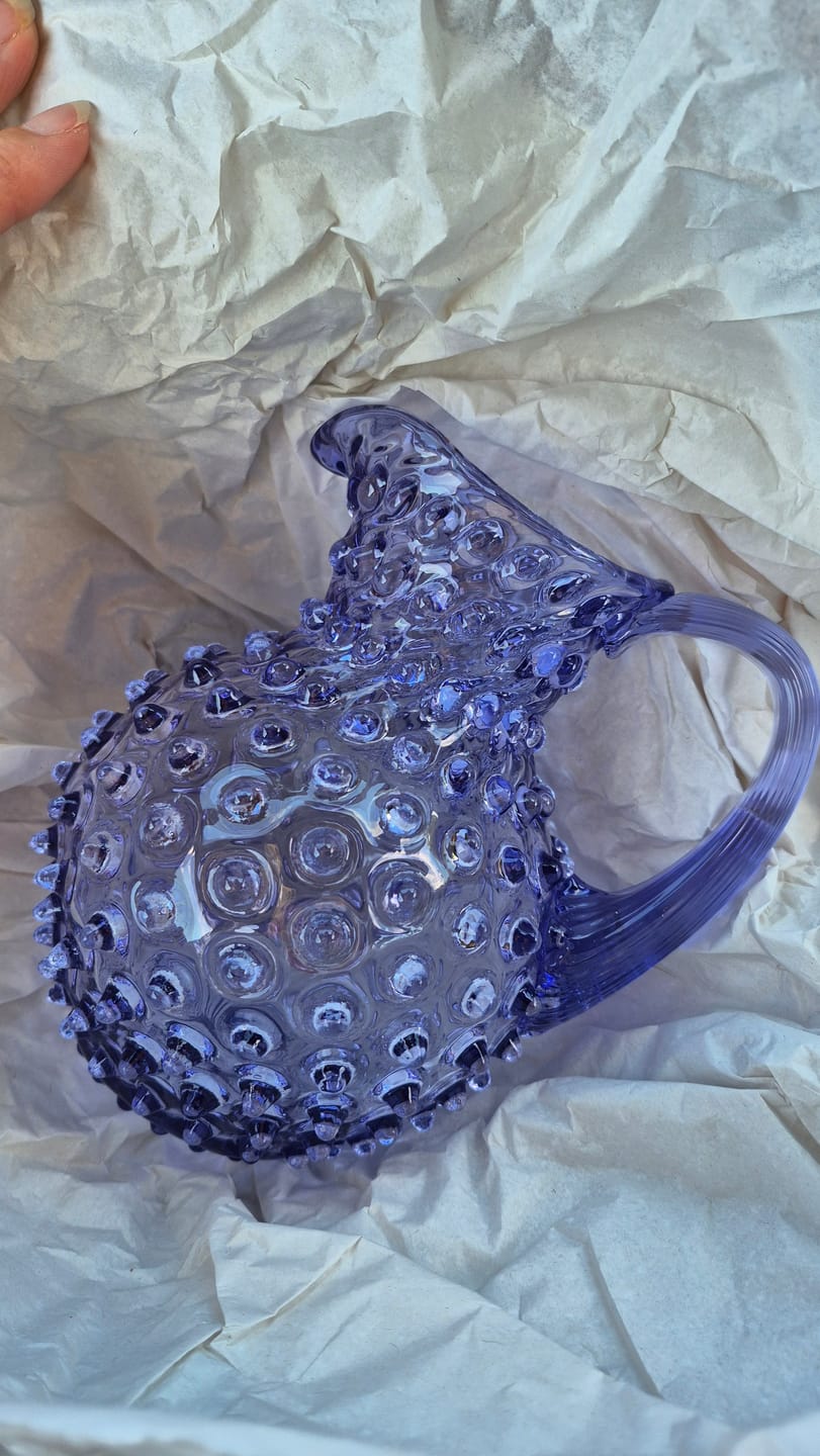 Customer photo review of Malý Hobnail Džbán Lavender