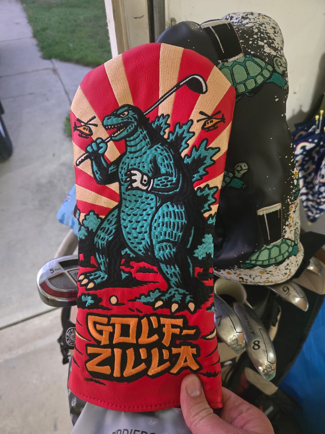 Customer photo review of Golf-Zilla Headcover