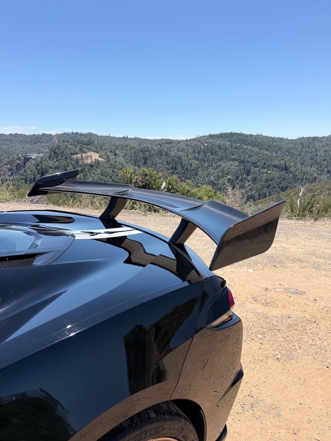 Customer photo review of 2020-2026 C8 Corvette Stingray ZR1 ZTK Rear Spoiler Gloss Carbon Fiber 1pc