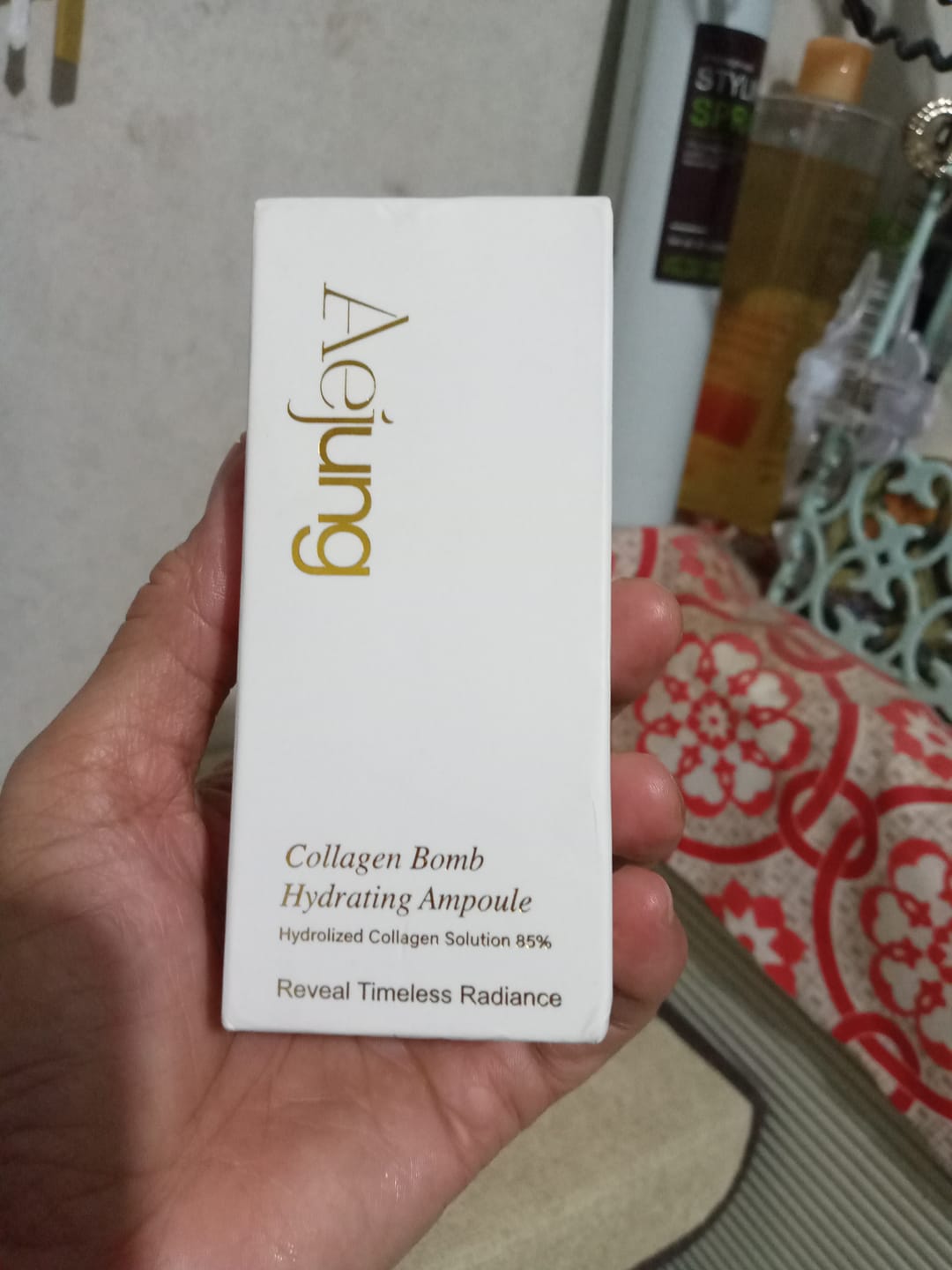 Customer photo review of Aejung™ Collagen Bomb Hydrating Ampoule