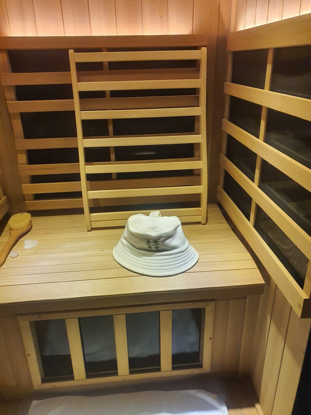 Customer photo review of Halo Sauna Hat - 100% Australian Wool