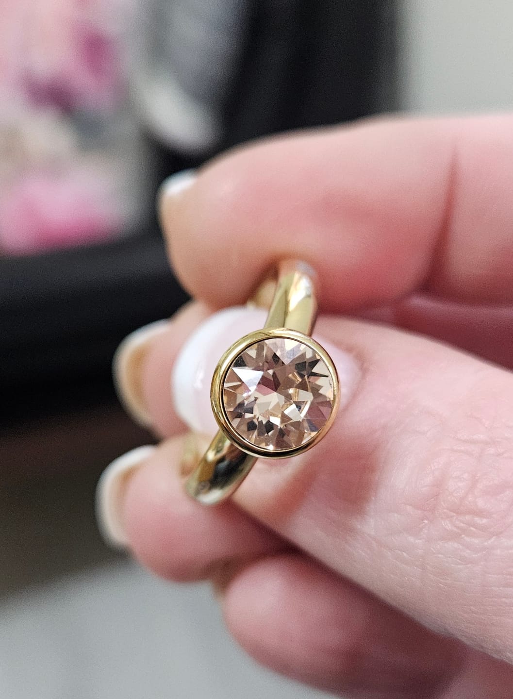 Customer photo review of Bottone Top 10mm in Gold