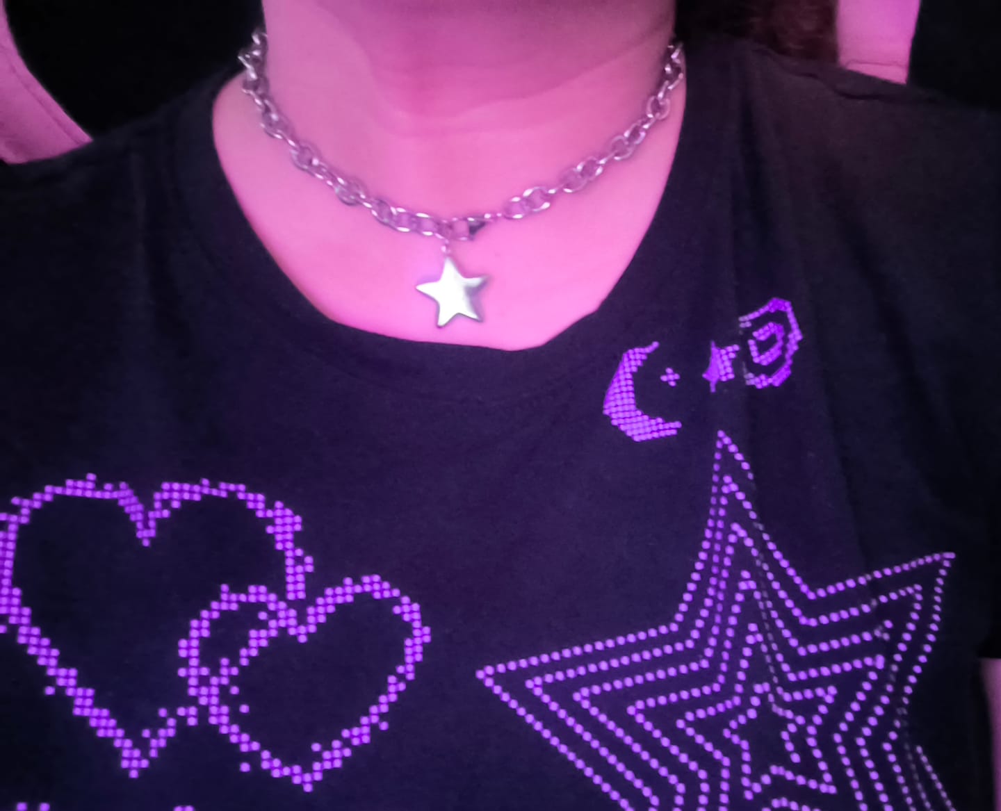 Customer photo review of Collar Dazzle Plata