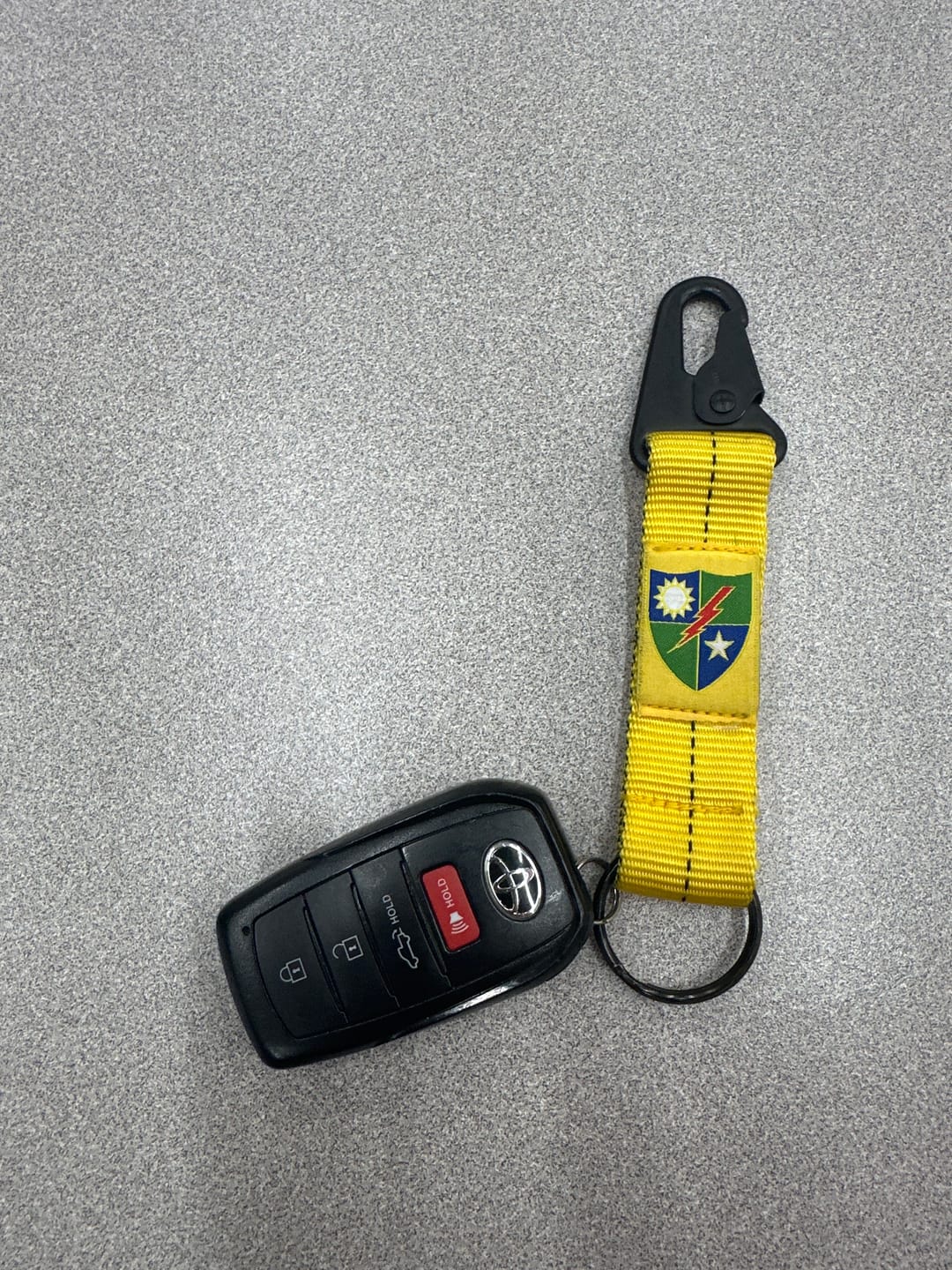 Customer photo review of 4-in-the-Hand Static Line Lanyard Keychain (All)