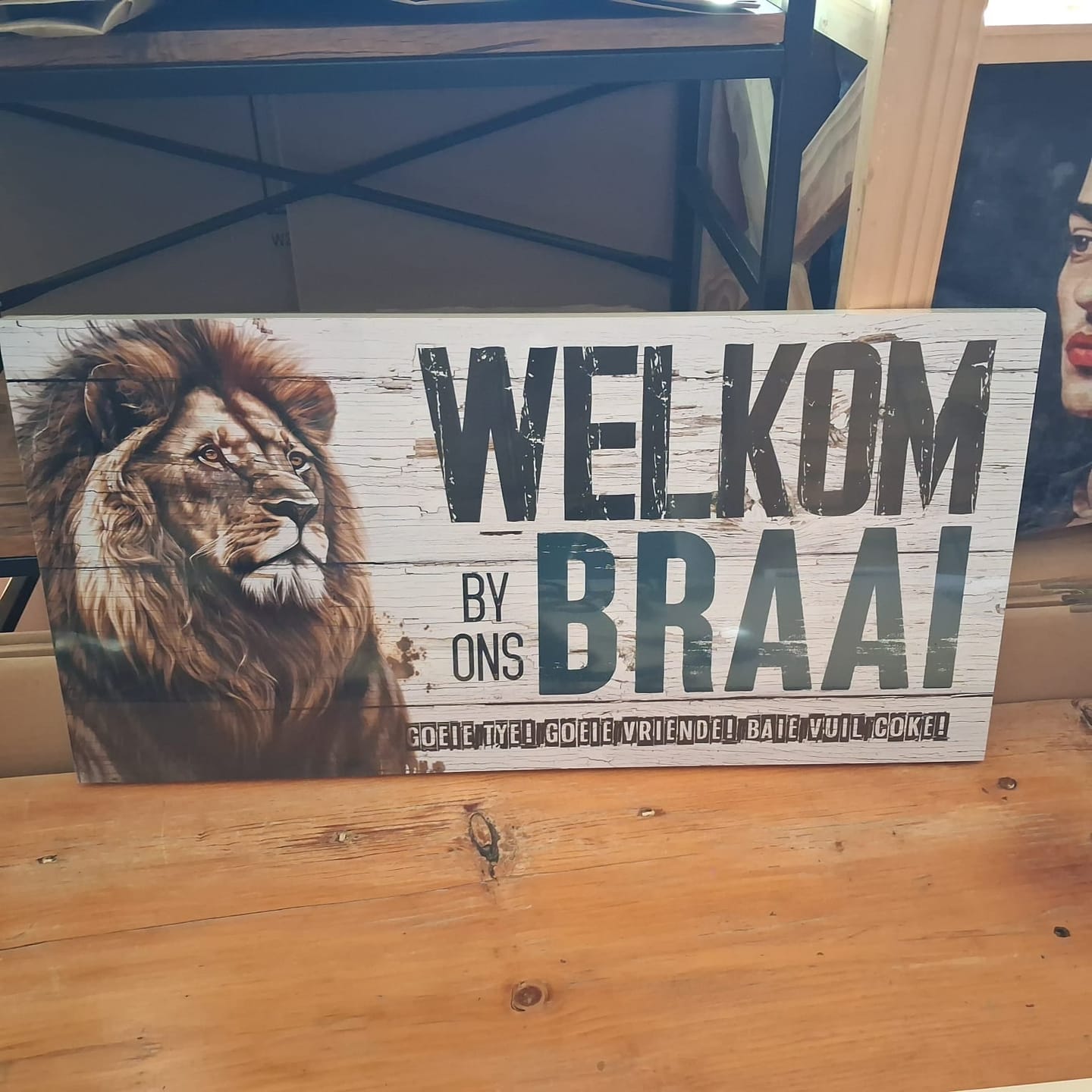 Customer photo review of Wooden Wall Art | 1 Set | Braai