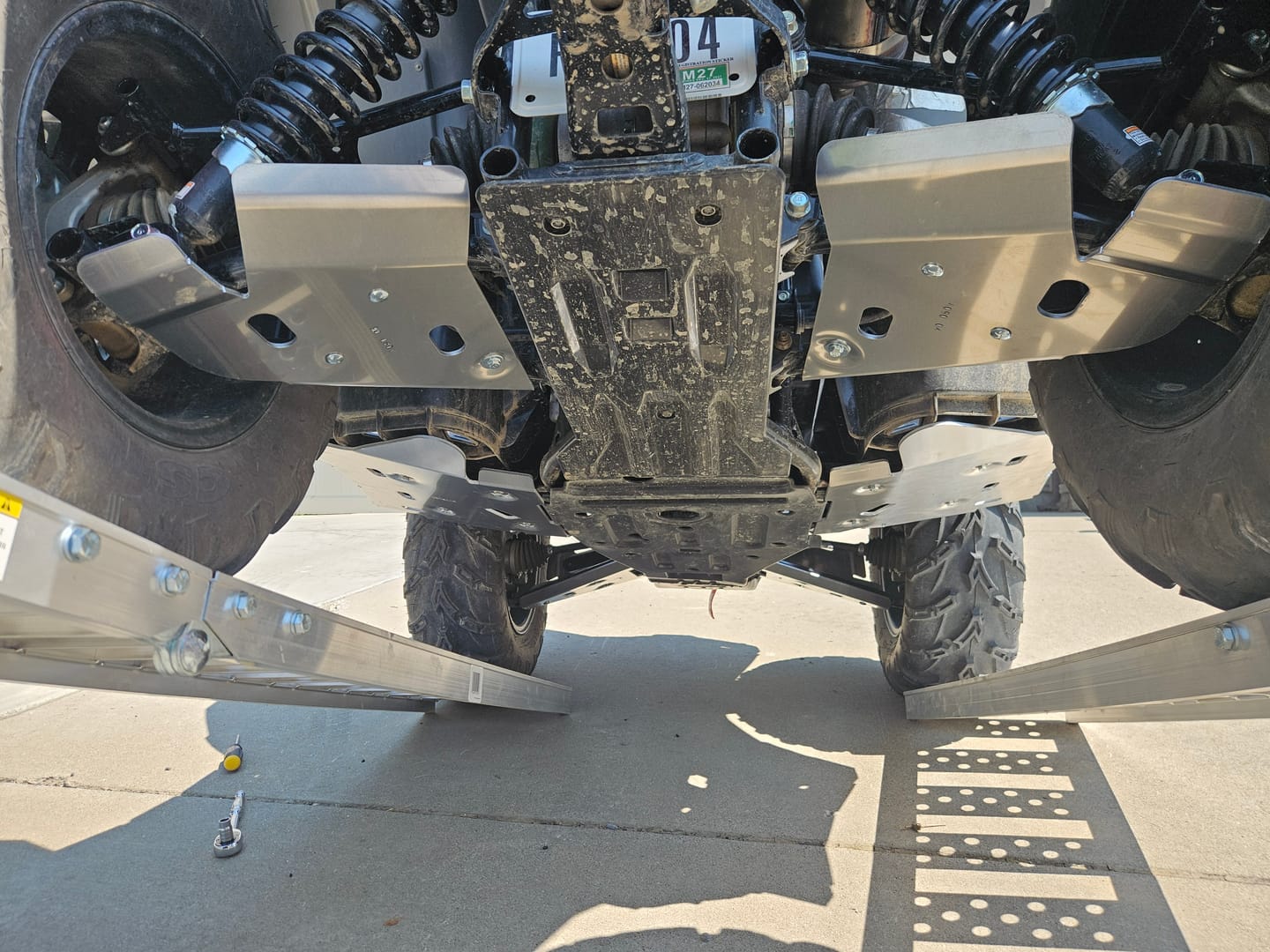 Customer photo review of A-arm & CV Boot Guard Kit — Yamaha Kodiak 450  (2018—26)