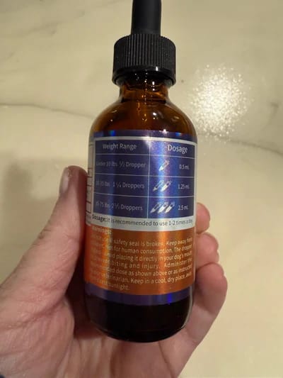 Customer photo review of Fórmula Veterinaria Natural para Eliminar Hongos en Perros