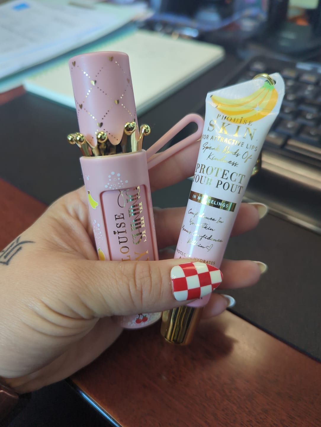 Customer photo review of Bad Bitch Energy Lip Conditioner & Oil Duo
