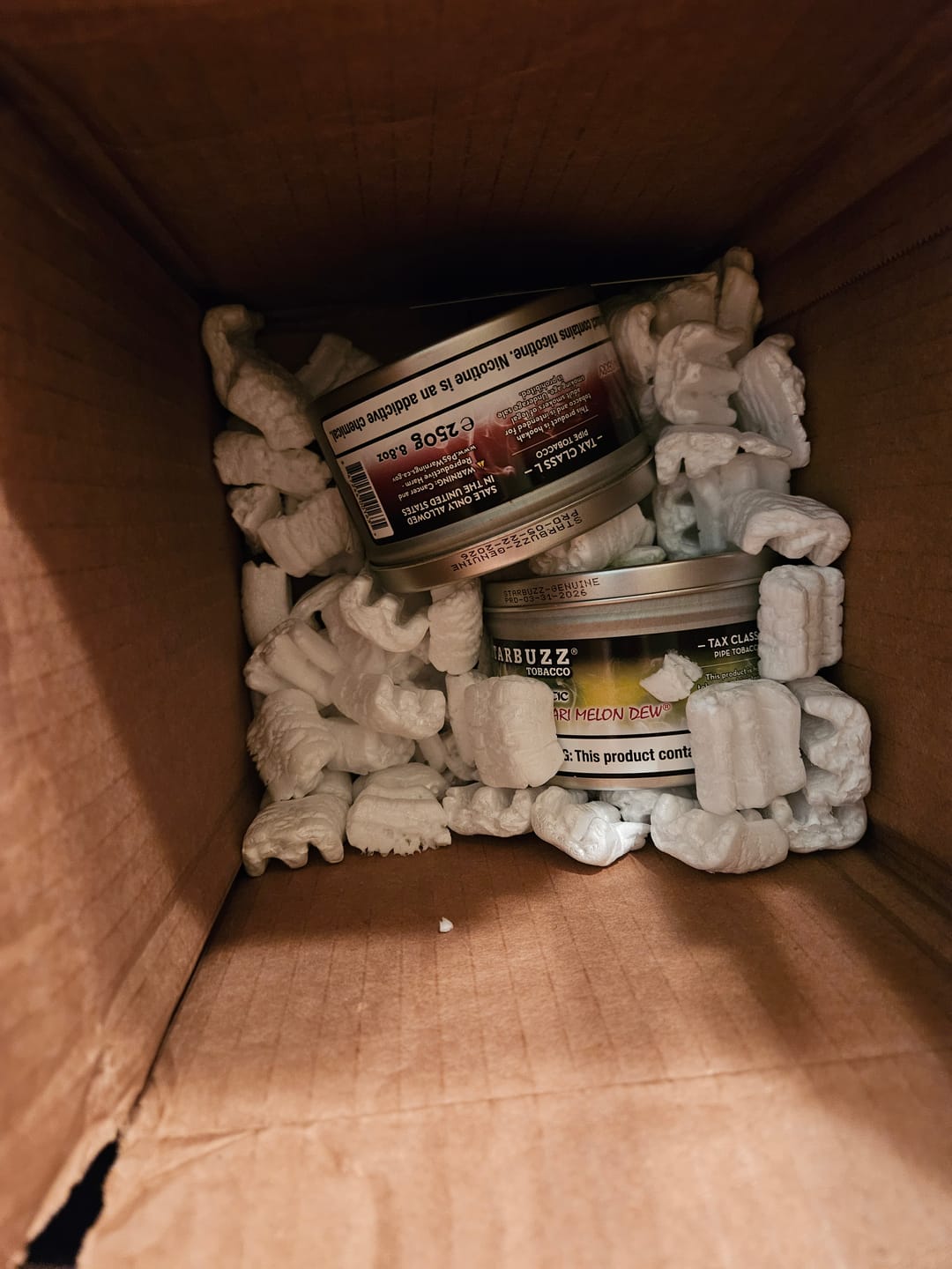 Customer photo review of Starbuzz Shisha 250g