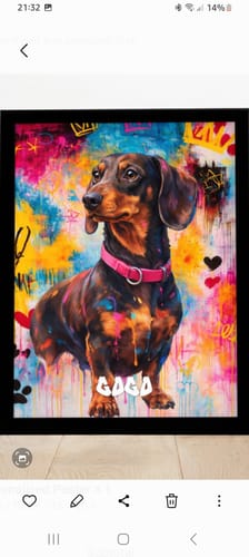 Customer photo review of Graffiti -  Personalised Poster