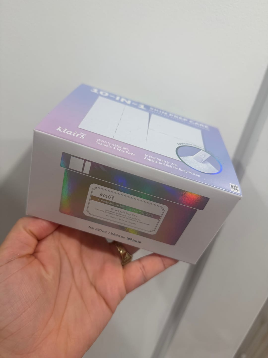 Customer photo review of Freshly Juiced Vitamin Skin Prep Pads