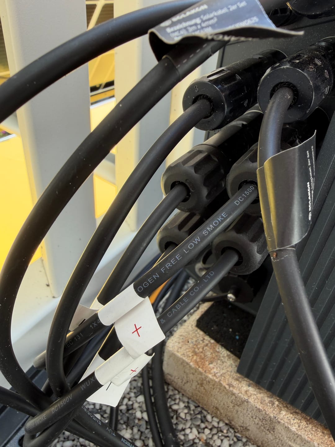 Customer photo review of 1,5m MC4-Adapterkabel für Sunshare-Solarpanels