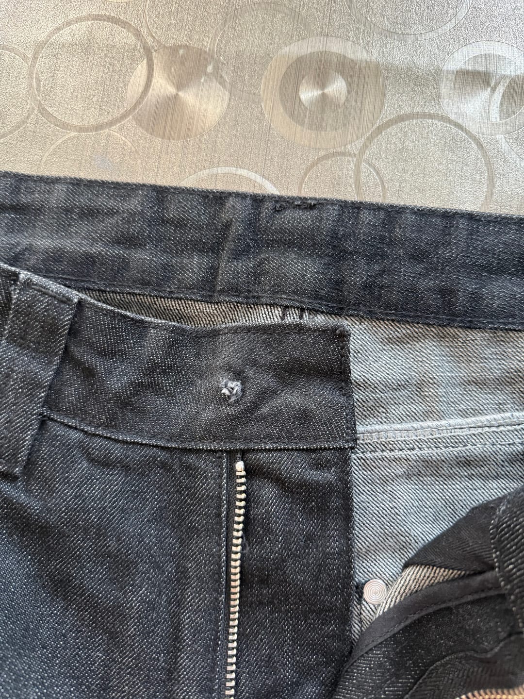 Customer photo review of Raw Baggy Denim Jeans Black
