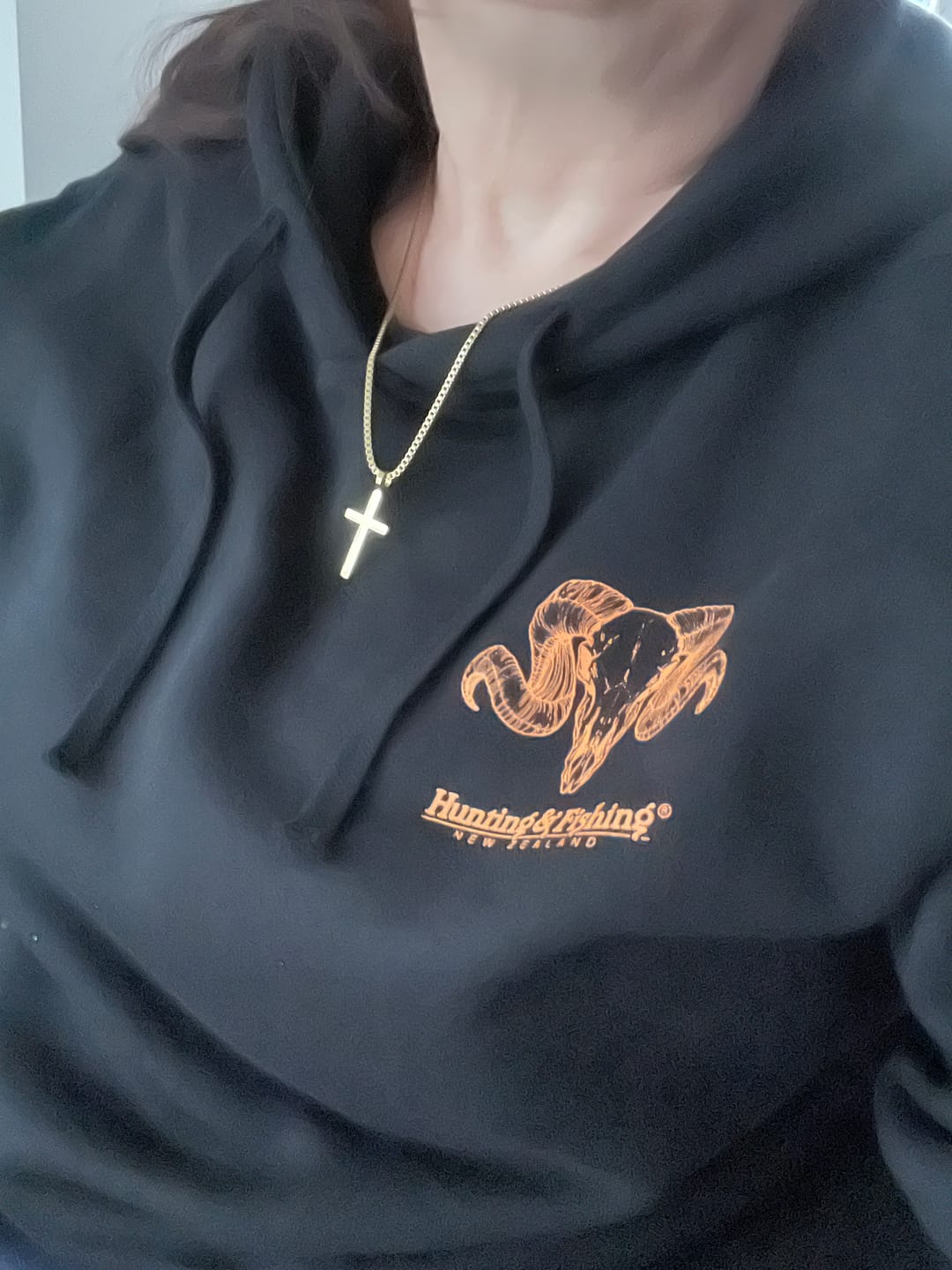 Customer photo review of Classic Cross Necklace Duo