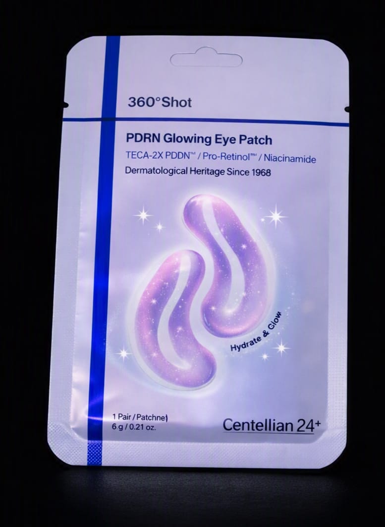 Customer photo review of CENTELLIAN 24 - 360º Shot PDRN Glowing Eye Patch | Parches Contorno de Ojos Antiedad