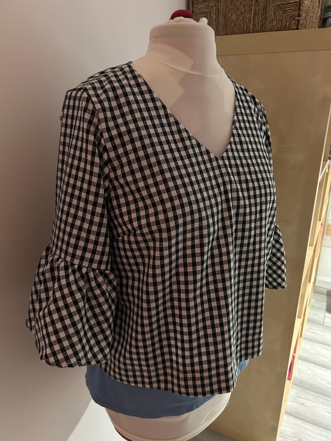 Customer photo review of 1/4 inch Gingham Polycotton Fabric