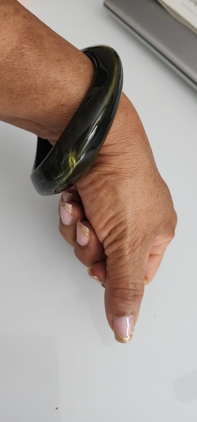 Customer photo review of Brazalete Cerrado Irregular Chunky